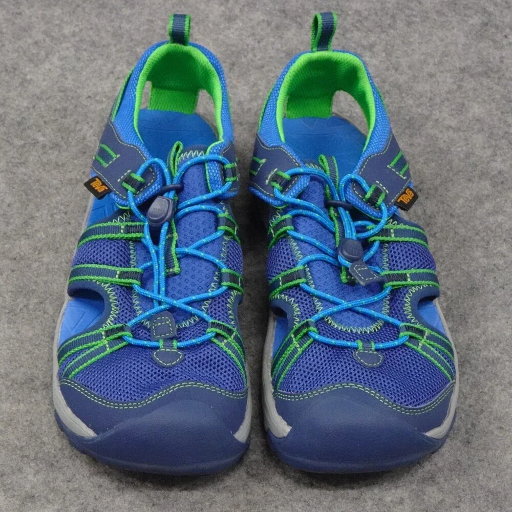 Teva Manatee Sandals 5 Boys Youth Mesh Navy Blue Enclosed Toe Hiking Youth Blue